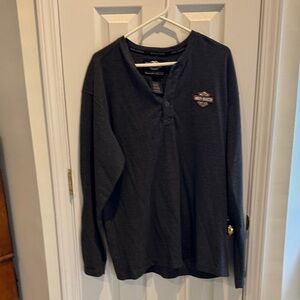 Harley-Davidson Men's Dark Gray Long Sleeve Tee